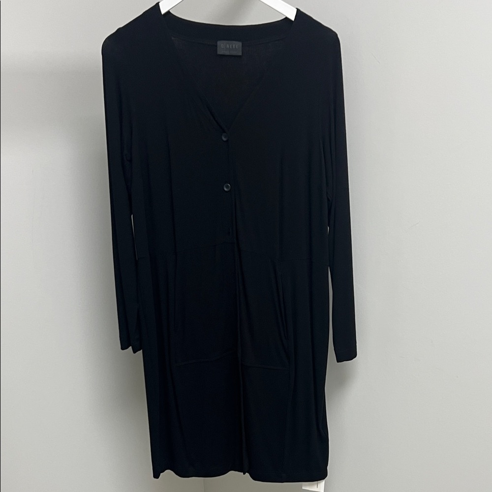 Black Long Sleeve Tunic Top